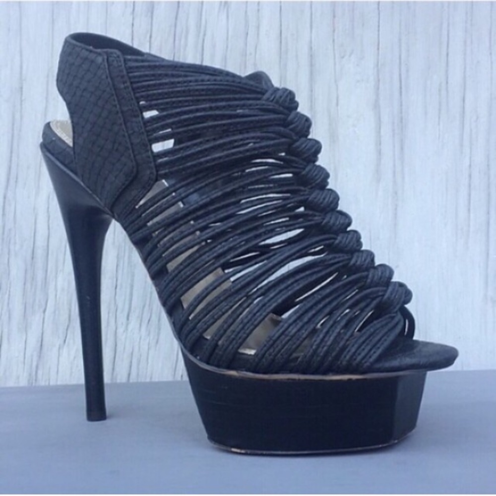 Awesome black platform stiletto heels